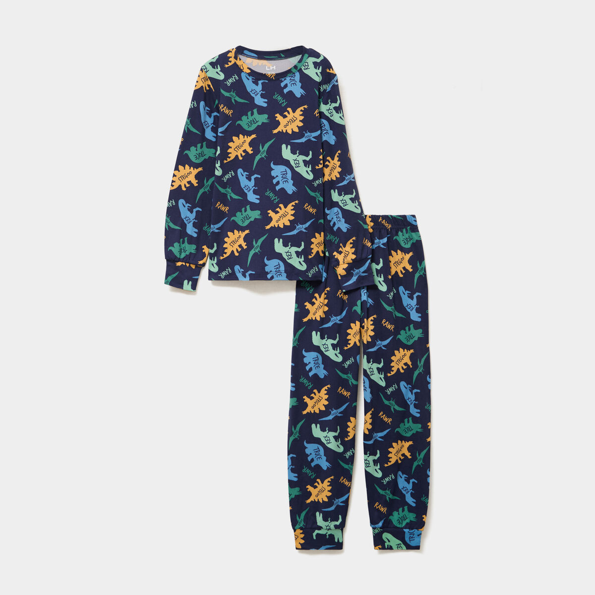 Ensemble pyjama 2 pi&egrave;ces avec pantalon bleu marine gar&ccedil;on