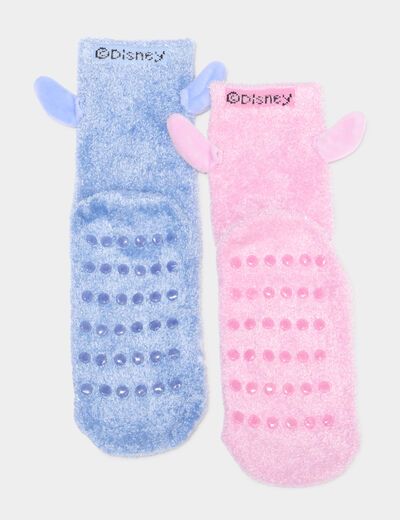 Lot 2 paires chaussettes Stitch multicolore fille