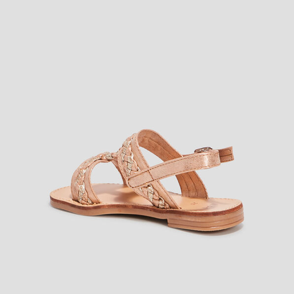 Sandales irisées sable fille