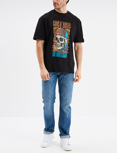 T-shirt manches courtes Guns N' Roses noir homme