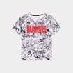 T-shirt col rond manches courtes Marvel multicolore garçon