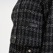 Veste tweed boutonn&eacute;e ecru femme