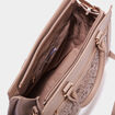 Sac rectangulaire bandoulière ajustable taupe femme