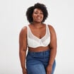 Soutien-gorge corbeille microfibre Izold blanc femme grande taille