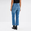 Jeans flare 7/8ème stretch denim double stone femme