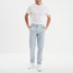 Pantalon chino droit stretch bleu ciel homme