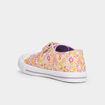 Tennis basses à scratchs en toile multicolore fille