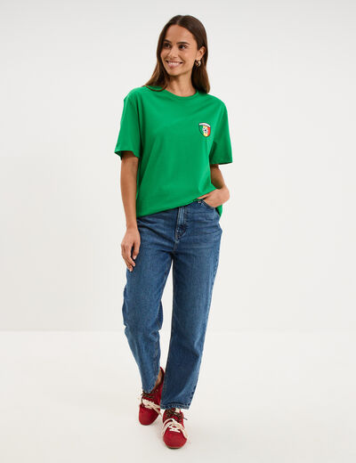 T-shirt maillot de football S&eacute;n&eacute;gal vert menthe mixte