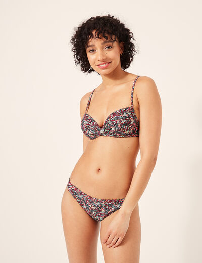 Haut de maillot push up coordonable multicolore femme