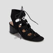 Sandales à talons et lacets Liberto noir femme
