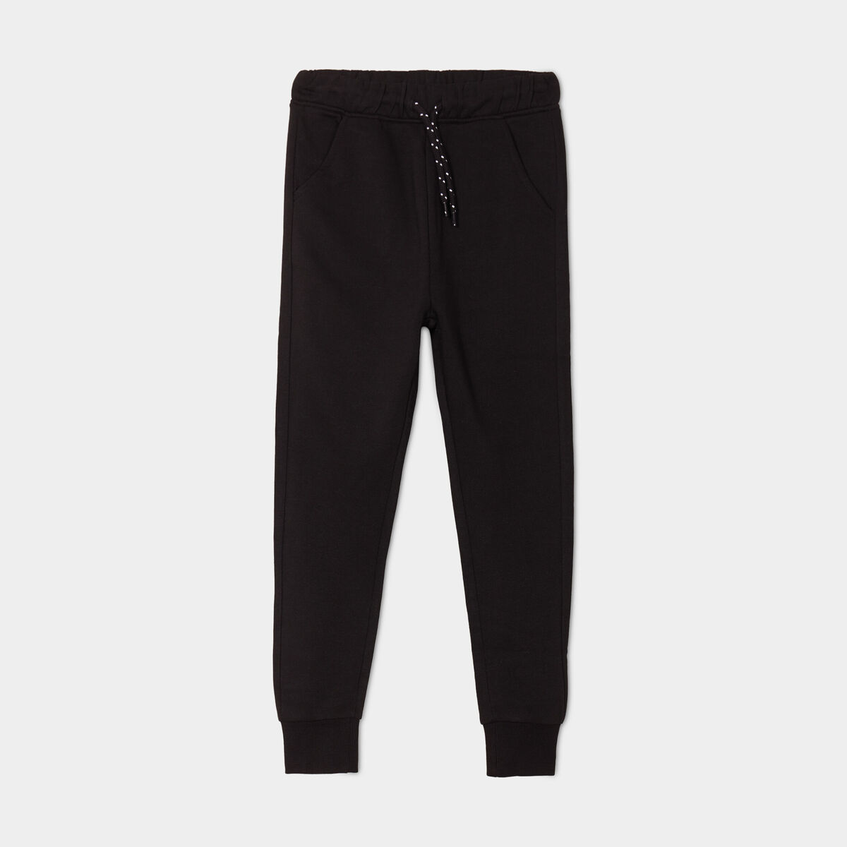 Pantalon de jogging molleton noir gar&ccedil;on