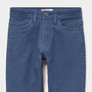 Pantalon slim coton majoritaire bleu fonc&eacute; gar&ccedil;on