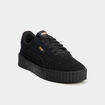 Tennis basses en cuir Puma Carina 3.0 noir femme