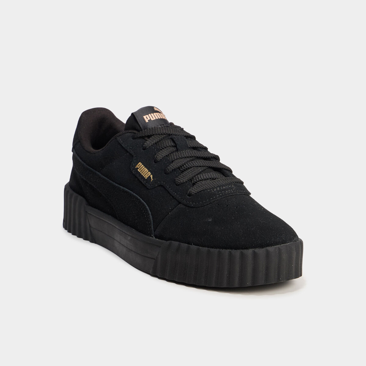 Tennis basses en cuir Puma Carina 3.0 noir femme