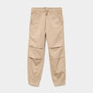 Pantalon battle taille &eacute;lastiqu&eacute;e coton beige gar&ccedil;on