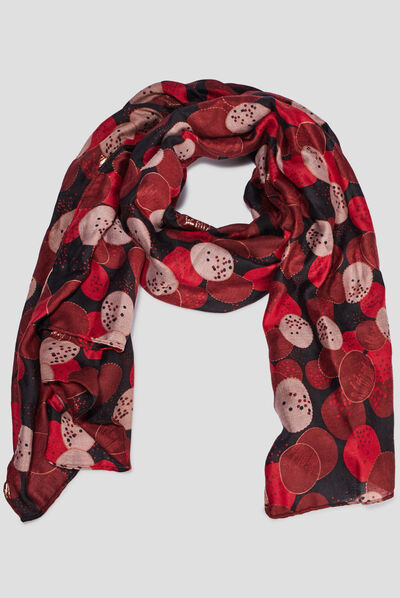 Foulard rouge femme