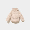 Doudoune chaude &agrave; capuche beige fille