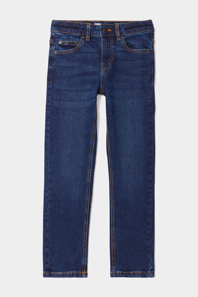 Jeans en denim regular 5 poches denim brut garçon