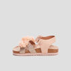 Sandales à froufrous rose fille