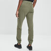 Pantalon jogging slim taille élastiquée vert kaki femme