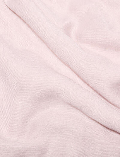 Foulard à pompons sable femme