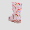 Bottes de pluie semelle lumineuse rose b&eacute;b&eacute; fille