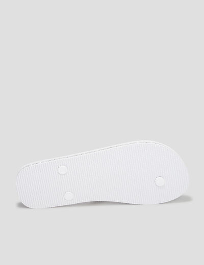 Tongs avec strass Wamea Beach blanc femme