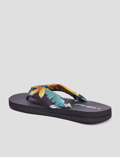 Tongs brides foulard Wamea Beach multicolore femme