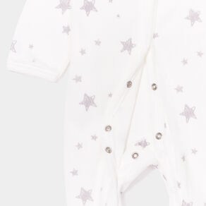 dors bien velours manches longues ecru bebe Dors-bien velours manches longues ecru bébé