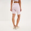 Short cycliste de sport taille haute violet clair femme