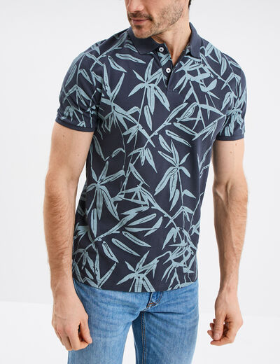 Polo manches courtes Creeks bleu foncé homme