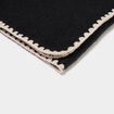 &Eacute;charpe avec broderie contrast&eacute;e noir femme