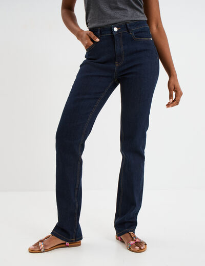 Jeans regular 5 poches coton Creeks denim brut femme