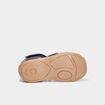 Sandales à scratchs en cuir bleu bébé garçon