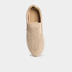 Chaussures confort zipp&eacute;s pied large sable femme