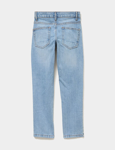 Jeans slim 5 poches denim double stone gar&ccedil;on