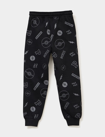 Pantalon de jogging droit Pok&eacute;mon noir gar&ccedil;on
