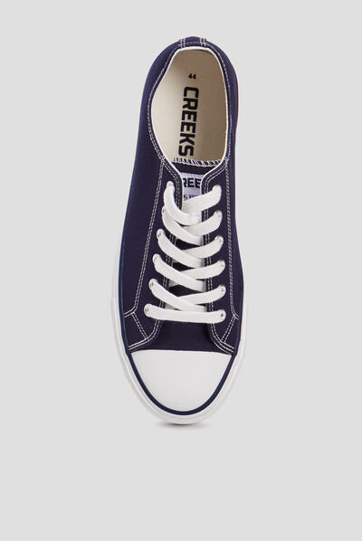 Tennis en toile à lacets Creeks bleu marine homme