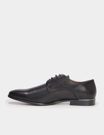 Derbies à lacets et bout pointu noir homme