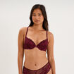 Soutien-gorge maxi push-up prune femme