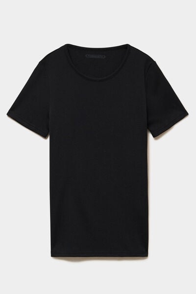T-shirt thermique Damart x Trappeur noir femme