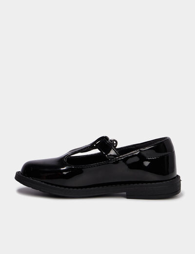 Babies salom&eacute; vernies noir fille