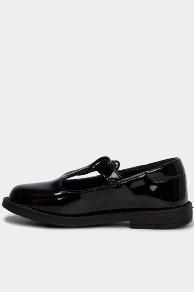 Babies salom&eacute; vernies noir fille