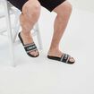 Mules plates noir homme