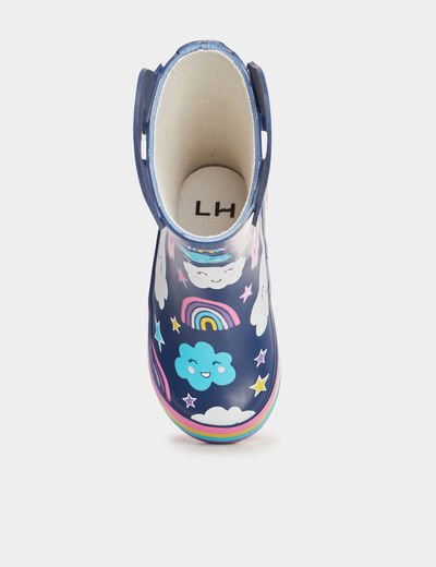 Bottes de pluie multicolore bébé fille