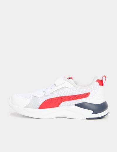 Baskets running à scratchs Puma rouge garçon