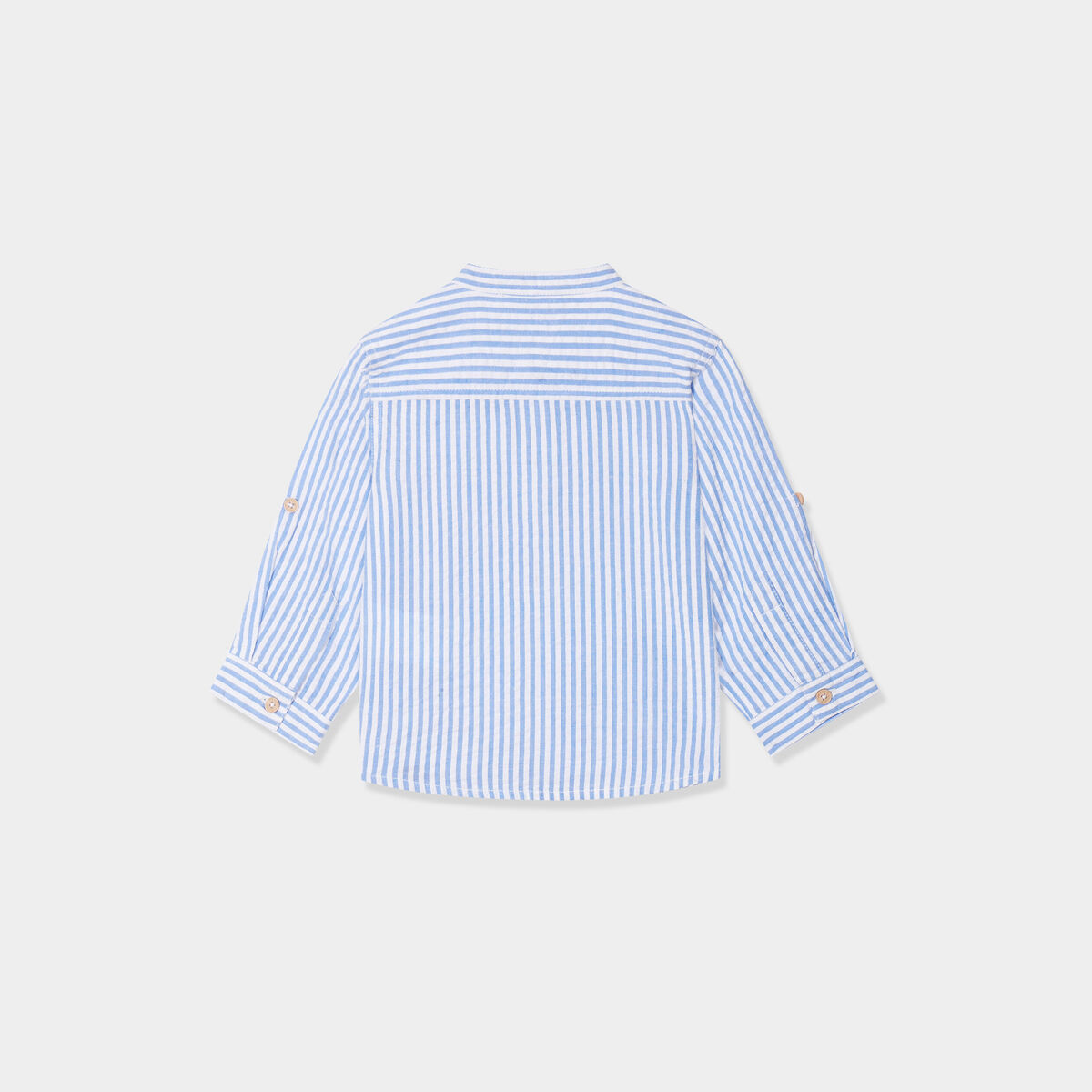 Chemise manches longues coton Creeks bleu clair bébé garçon