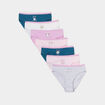 Lot de 7 culottes coton parme fille