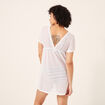Robe de plage ajourée blanc femme