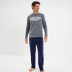 Ensemble pyjama 2 pi&egrave;ces gris clair homme